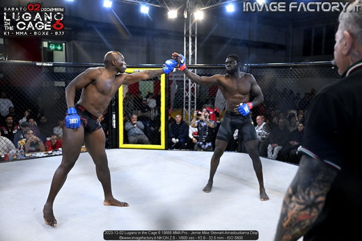 2023-12-02 Lugano in the Cage 6 19666 MMA Pro - Jemie Mike Stewart-Amadoudiama Diop